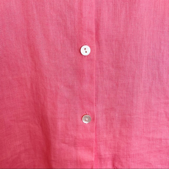 NWT J.JILL linen essential button down - Picture 4 of 8